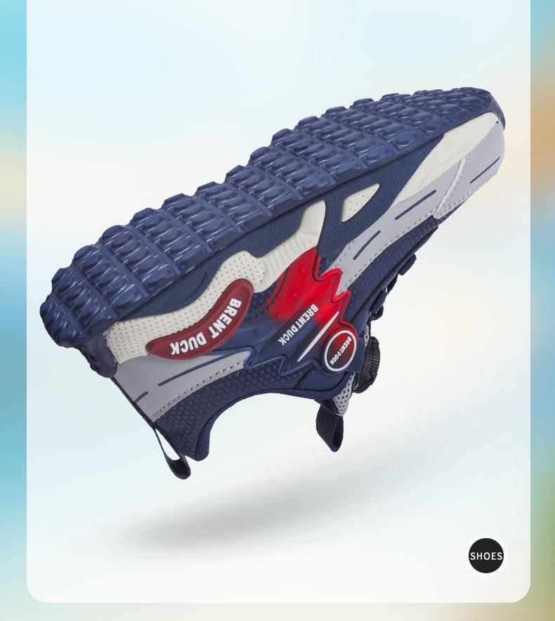 2025 Autumn Waterproof Leather Boys' Running Shoes - Comfortable & Trendy Sports Shoes for Medium to Large Children