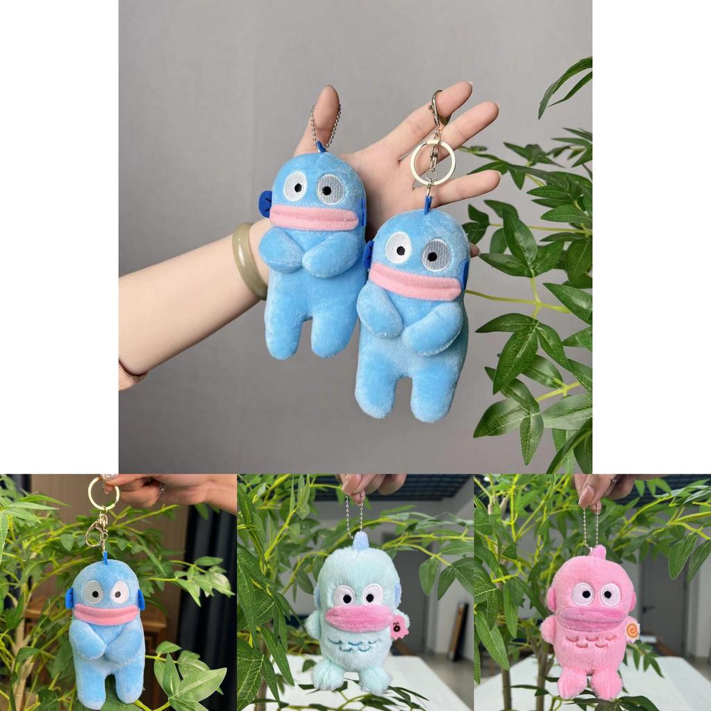Adorable Plush Fish Monster Keychain Soft Toy With Cute Cartoon Design For Kids