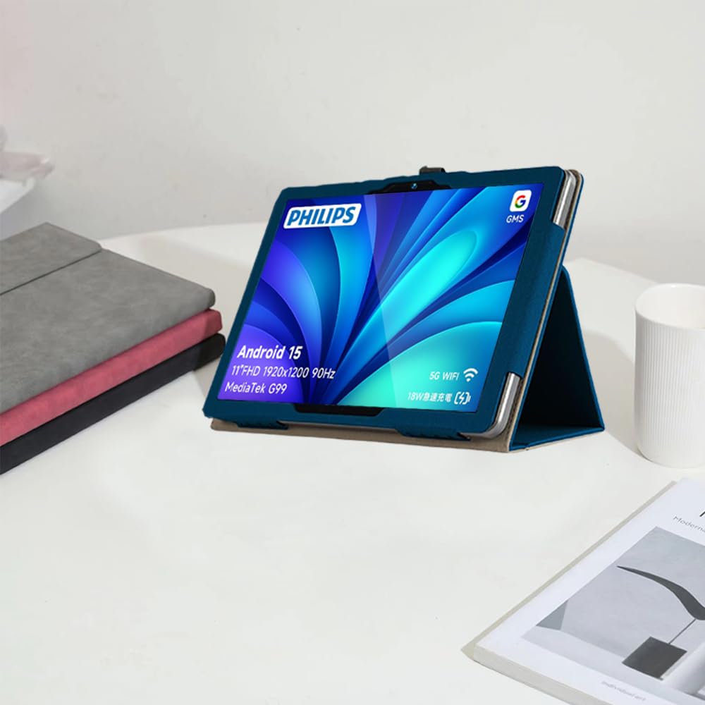 Pro YILLIONS Pouzdro pro PHILIPS Nastavitelné Prémiové PU Magnetické Pero Plné Kryt pro Tablet PHILIPS T8015 [Nový 2025] T8015, Úhel, Kůže,
