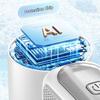 LED Display Mini Portable Fan 6 Gear Wind USB Rechargeable Fan Cooling Pocket Fan  Office