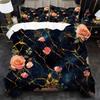 Flower Marble Bedding Set 3D Printed Duvet Cover Set Soft Single Twin Double Queen Size Bed Set Home Decorations For Bedroom