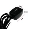 Car & Motorcycle Rocker Switch with Light, 3A 24V, Upgrade Add-on with Wiring and Adhesive.