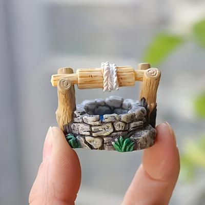 Ein Miniatur-Wunderland Brunnenstatue - Handgefertigte Harzsammlung Mikro-Landschaftsdekoration