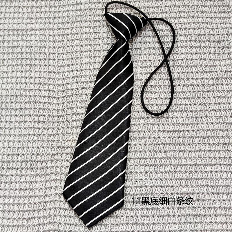 Kinder Erwachsene Glänzender Satin Bedruckt Gestreift Gepunktet Krawatte ohne Knoten zum Überziehen Festival Foto-Requisiten Tide
