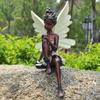 Magical Garden Fairy Figurine Shelf Lawn Statues Yard Sculpture Decor