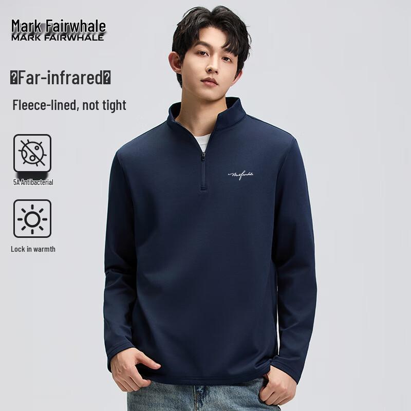 Mark Fairwhale Men's Fleece Lined Half-Zip T-Shirt