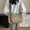 Simple Space Cotton Solid Color Large Capacity Soft Bag Women'S Down Fashion Light Niche Commuter Shoulder Bag Messenger Bag