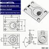 304 Stainless Steel Ring Handle Hatch Pull for RV or Yacht Decks