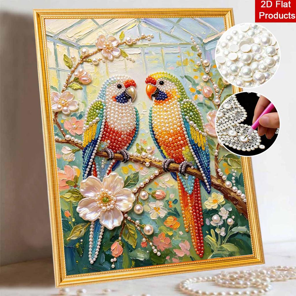 Parrot Pearl Painting Handmade DIY 5D Creative Ornaments Living Room Home Decoration Painting