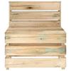 Garden Center Sofa Made from Pallets Impregnated Pine Wood