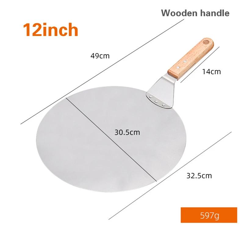 

Stainless steel folding pizza shovel round cake transfer shovel baking tool cake shovel pizza cutter pizza peel baking tool