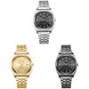 Ouki Mens Stainless Steel Watch With Quartz Movement And Calendar For Business Casual Wear