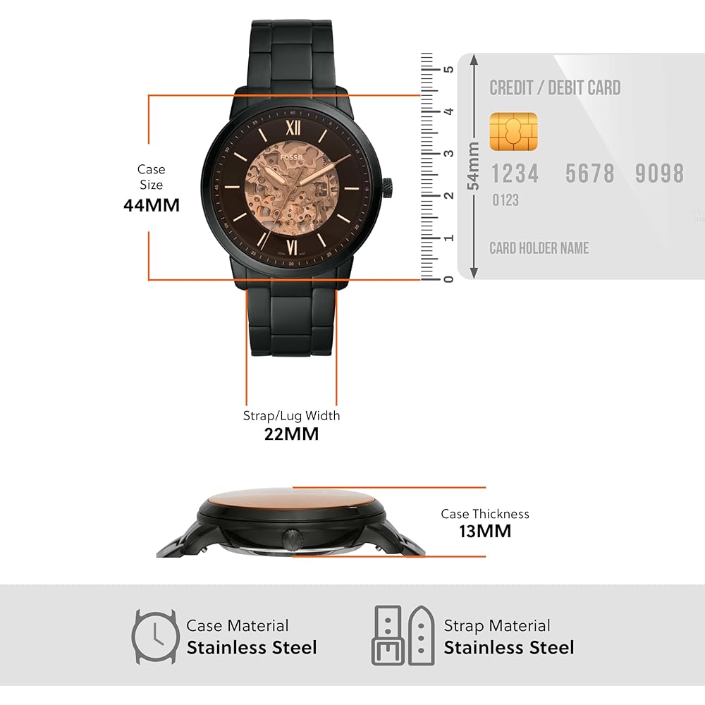 Fossil ME3183 Herren-Automatikuhr (Offiziell importiert)