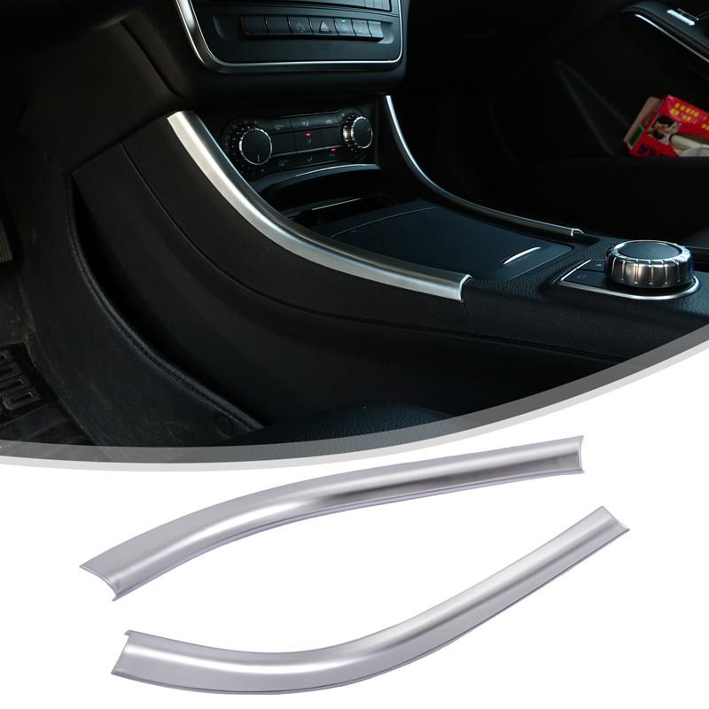 Central Control Side Trim Strip Decoration Sticker Car Accessory For Mercedes Benz A CLA GLA Class W176 W177 C117 C118 X156 H247