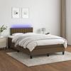 Maison Exclusive - Lattenrost Bett Matratze und LED Dunkelbraun 120x200 cm