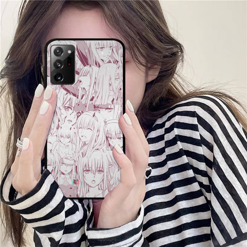 Zero Two Darling In the FranXX Anime Phone Case for Samsung Note 20 Ultra 10 Pro Lite Plus 9 8 5 4 3 M 30s 11 51 31 31s 20 A7