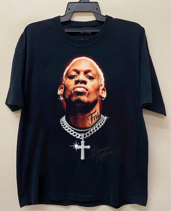 Футболка Деннис Родман Полный размер S-5XL Унисекс L