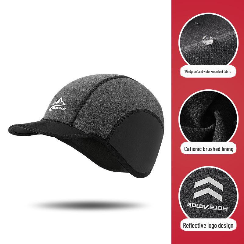 Winter Sports Cycling Cap: Waterproof, Windproof, Reflective, Warm Ear-Protected Duckbill Design with German Velvet (Model DMZ46)