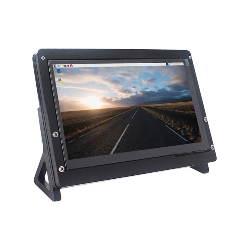 Plastic Case Shell for 7" LCD Display Screen Frame Work Includes Screws for RPi Driver Board Mounting