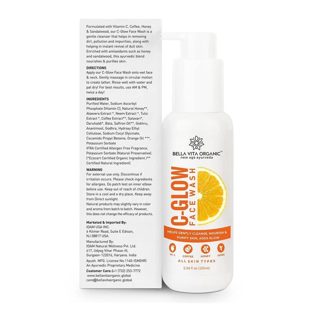 Waschmittel (100 ml), C-Glow Gesichtswaschgel, Bella Vita