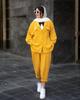 2025 Autumn Women's Two-Piece Set: Loose Solid Color Lapel Shirt & Nine-Point Trousers