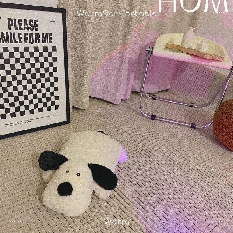 Cute Black And White Pug Dog Plush Toy For Girls, Perfect Bed Companion Best Gift For Besties' Birthday