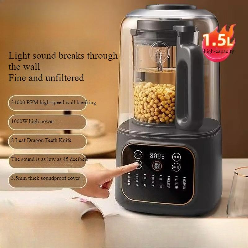 

Большая емкость Настенный измельчитель Бытовой Полностью автоматический Безбасовый Безфильтровый Нагрев Здоровое Питание Соковыжималка Соевое Молоко Машина