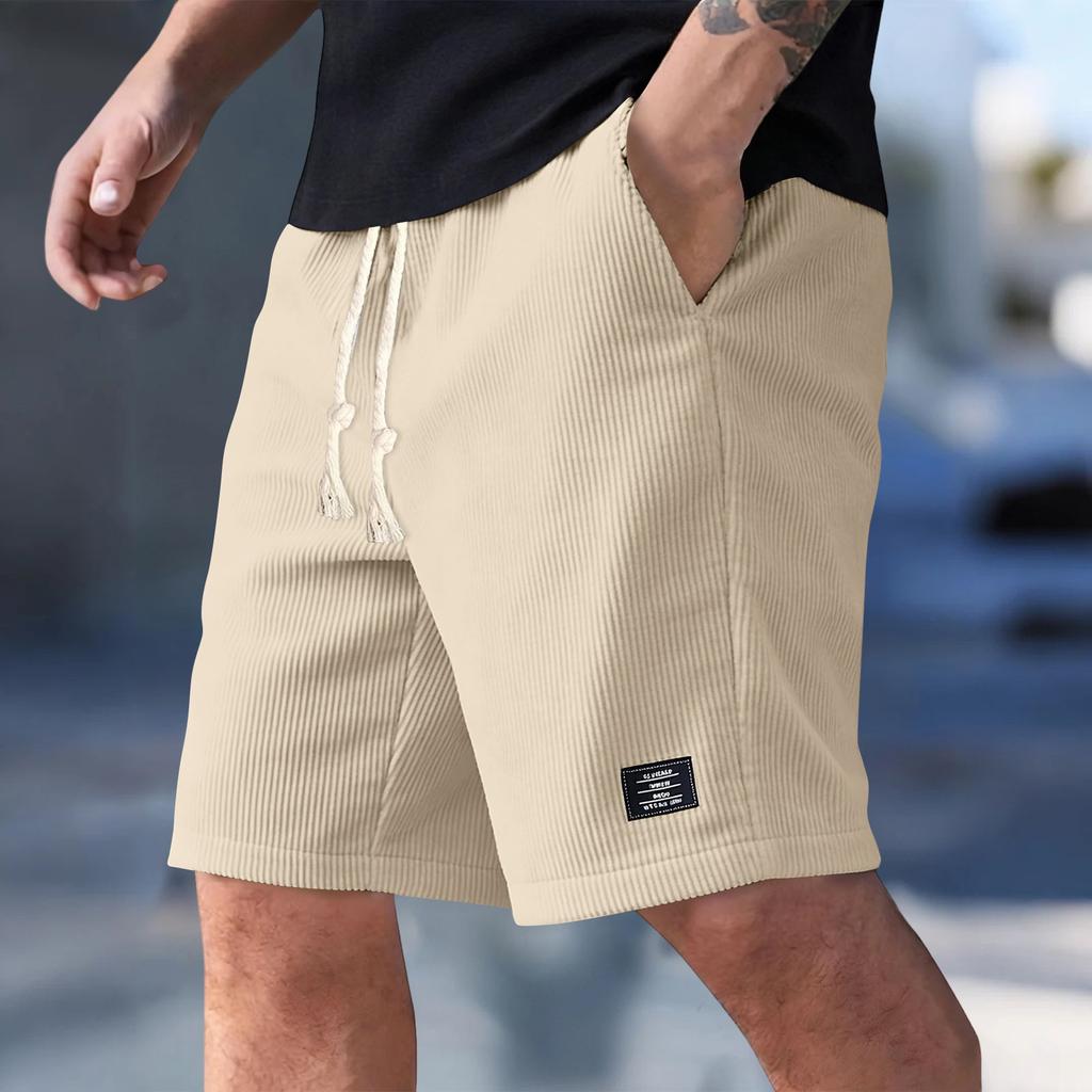 Men's Summer Casual Shorts Men's Fashion Sports Textured Shorts