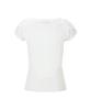 Peullijeunopallou Sia Button Shirring Short Sleeve Top (White)