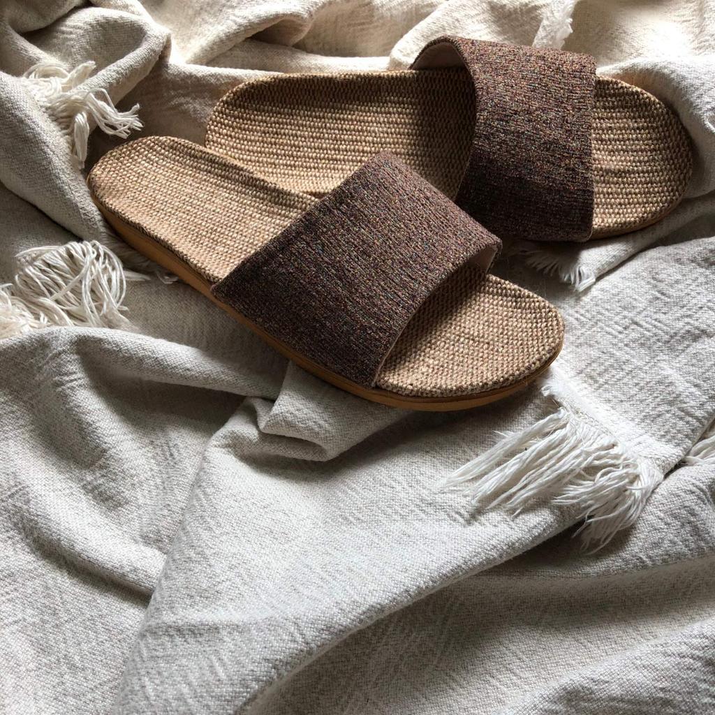 Room Indoor Linen Sandals for Suitable for Men and Women [L] Shoes, Slippers, Comfort,