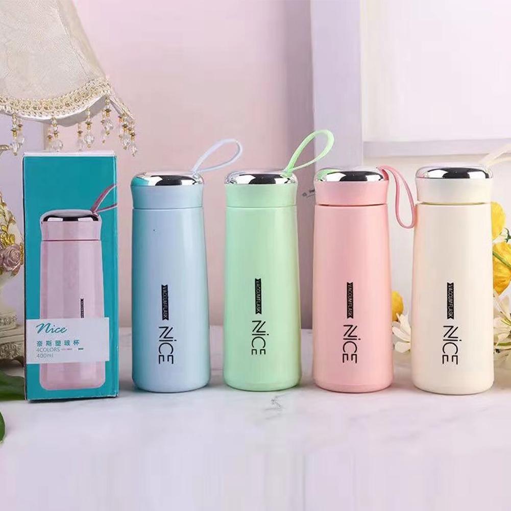 Water Drinking Bottle Leak-proof Eco-friendly Bpa Free Kids School Gifts Lightweight to Carry Rope Drinkware Tea Coffee Mug