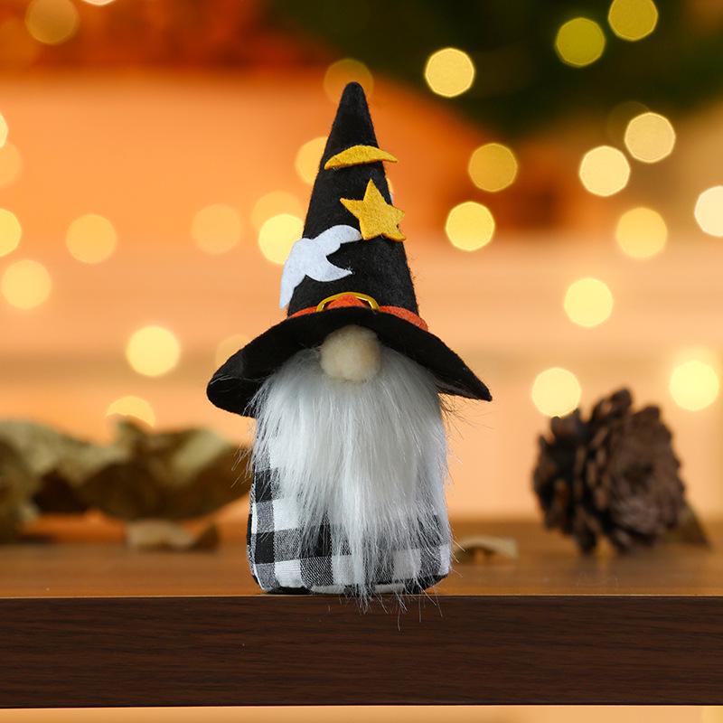 Cross-Border Halloween Pumpkin Witch Figurines & Ornaments