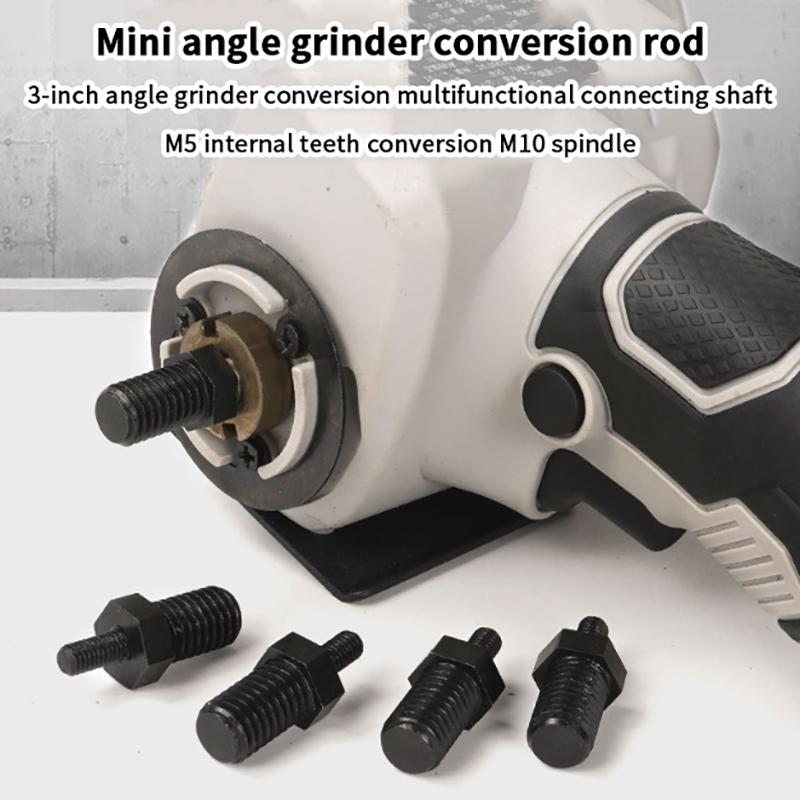 Asta di Conversione Multifunzionale da 3 Pollici per Trapano Elettrico Manuale M5 a M10/M14 a M10 Conversione per Smerigliatrice Angolare