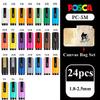 Japan Uni POSCA Markers Set Water-Based Acrylic Paint Pen Rock Painting PC-1M PC-3M PC-5M PC-8K PC-17K Full Colors Range Drawing