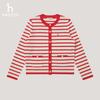 HAZZYS Women's Striped Wool Sweater - New Year Limited Edition