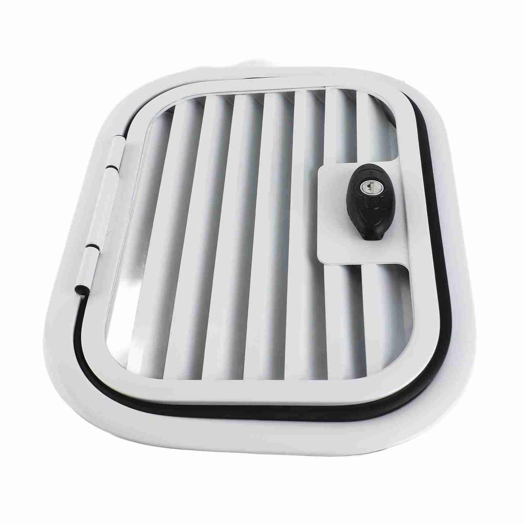 16x12 Zoll Wohnmobil-Stauraumklappe mit belüftetem Gitter, strapazierfähige Aluminiumlegierung