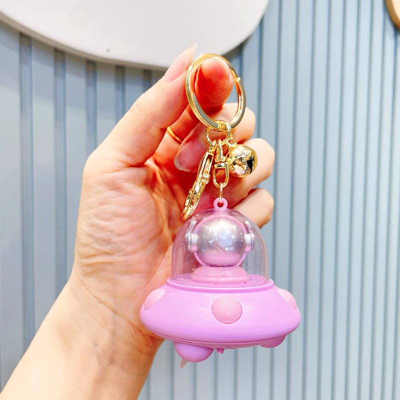 Light Trendy Astronaut Projection Polychrome Plastic Key Ornament Gifts Birthday