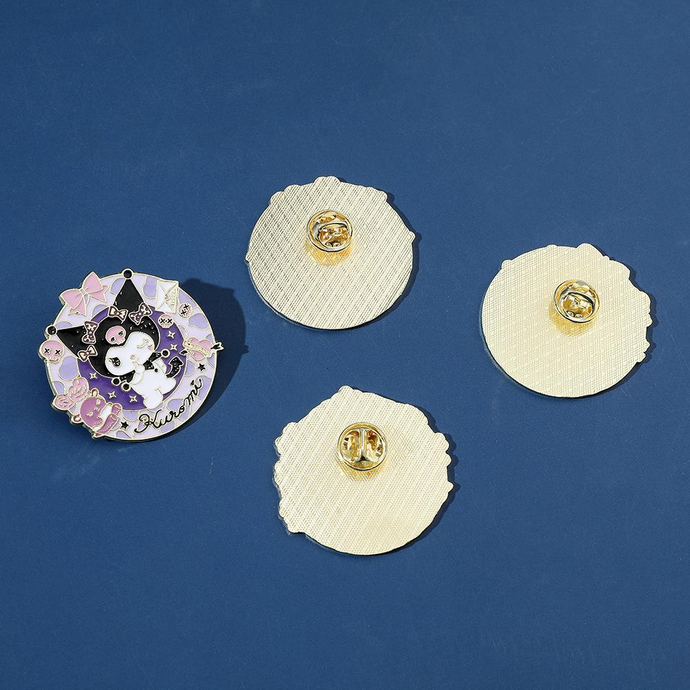 Cute Soft Moe Pacha Dog Metal Badge Kulomi Sanrio Premium Sense Medallion Brooch