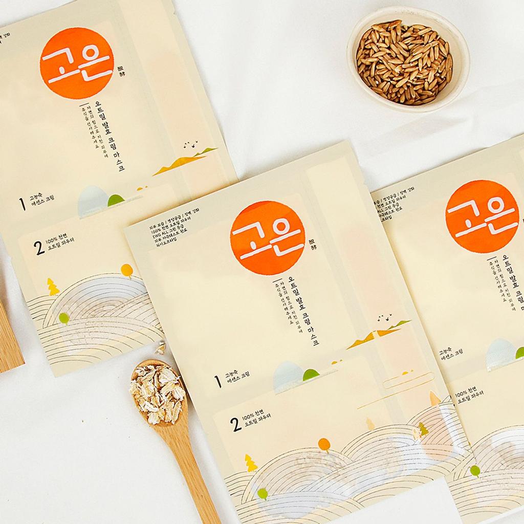 Goeun Oatmeal Fermented Moisturizing Nourishing Barrier Strengthening Cream Wash-Off Mask