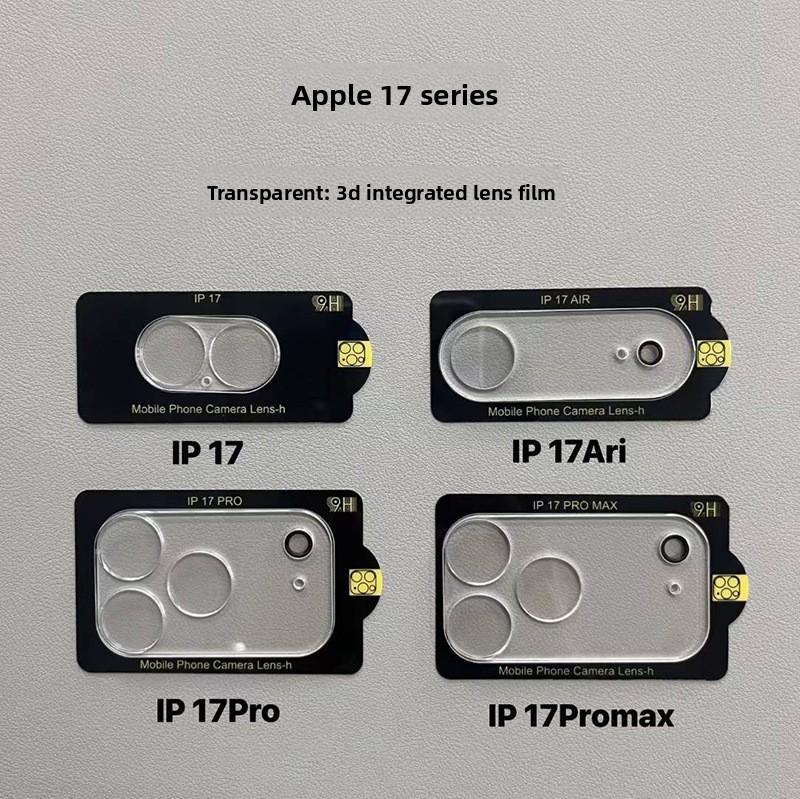 2pc Applicable to Apple 17promax lens film iPhone17 rear camera sticker to protect the mobile phone tempered allcoverage