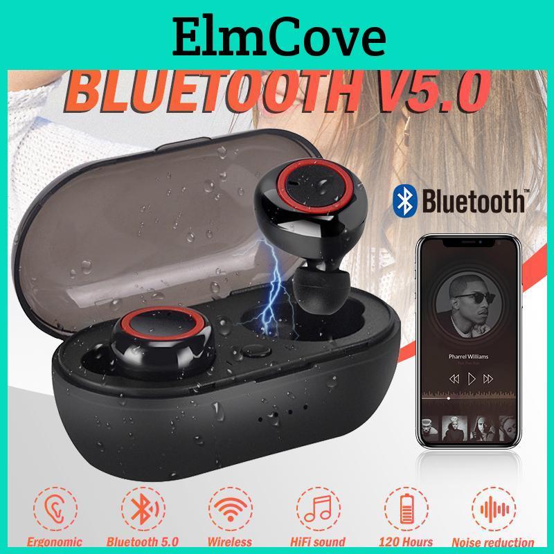 Tws Waterproof Bluetooth 50 Headset Earphone Hifi Mini Earbuds Noise Reduction Wireless Headset