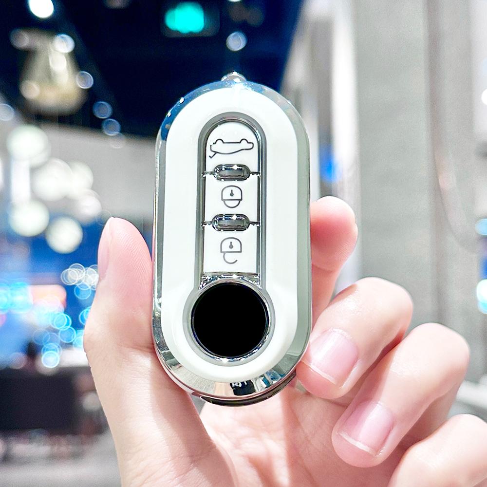 Auto Keyless Protector TPU For Citroen Auto Car Flip Key Case Cover For Fiat Panda 500L Punto 500 Ducato Lancia Musa Accessories