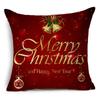 Home Decor Nordic Christmas Red Printed Polyester Pillowcase For Living Room Bedroom Decor Funda De Almohada