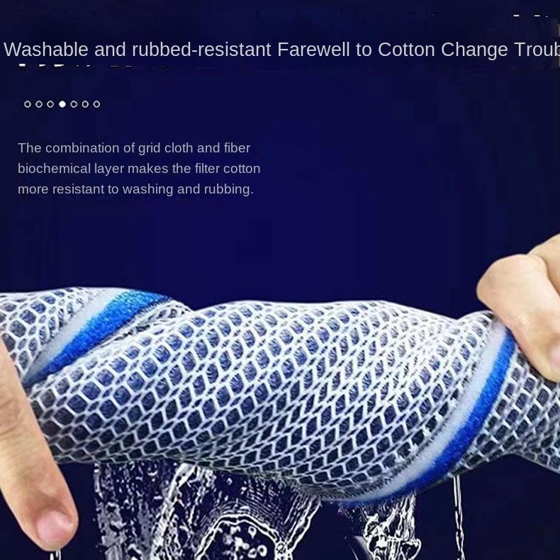 Aquarium 8D Schwamm Fischteich Filter Baumwolle Reinigung Reiniger Wasser Reinigung Ohne Gel Baumwolle Filter Medium Baumwolle