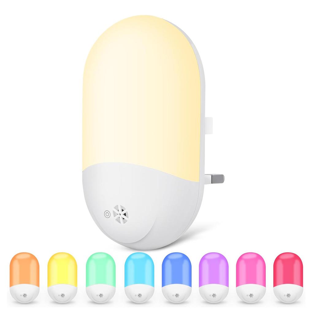 EU Plug RGB LED Night Light Night Light RGB Touch/Remote Control/Sensor Kids Light Energy Saving