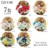 [JZOON] Hair Ornament, Tsumami Zaiku (traditional Japanese fabric flower making), 7 Colors, Dried Flowers, Artificial Flowers, Mizuhiki (decorative