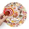 50pcs Creative Turkey Graffiti Cartoon Festival Animal Stickers - Waterproof for DIY Cups & Luggage