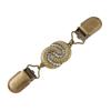 Retro Cardigan Clips Fasteners Flower Pattern Back Cinch Clips Sweater Shawl Dress Collar Brooch Clips for Women Girls Clothing