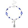 Star Heart Swirl Charms Beaded Chain Bracelet Y2K Sweet Cool Wrist Jewelry for Women Daily Street Decor
