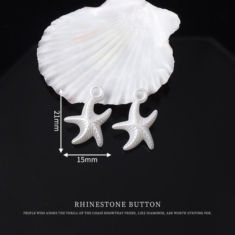 Hand-Sewn Irregular White Conch Shell Decorative Buttons for Skirts and Shirts